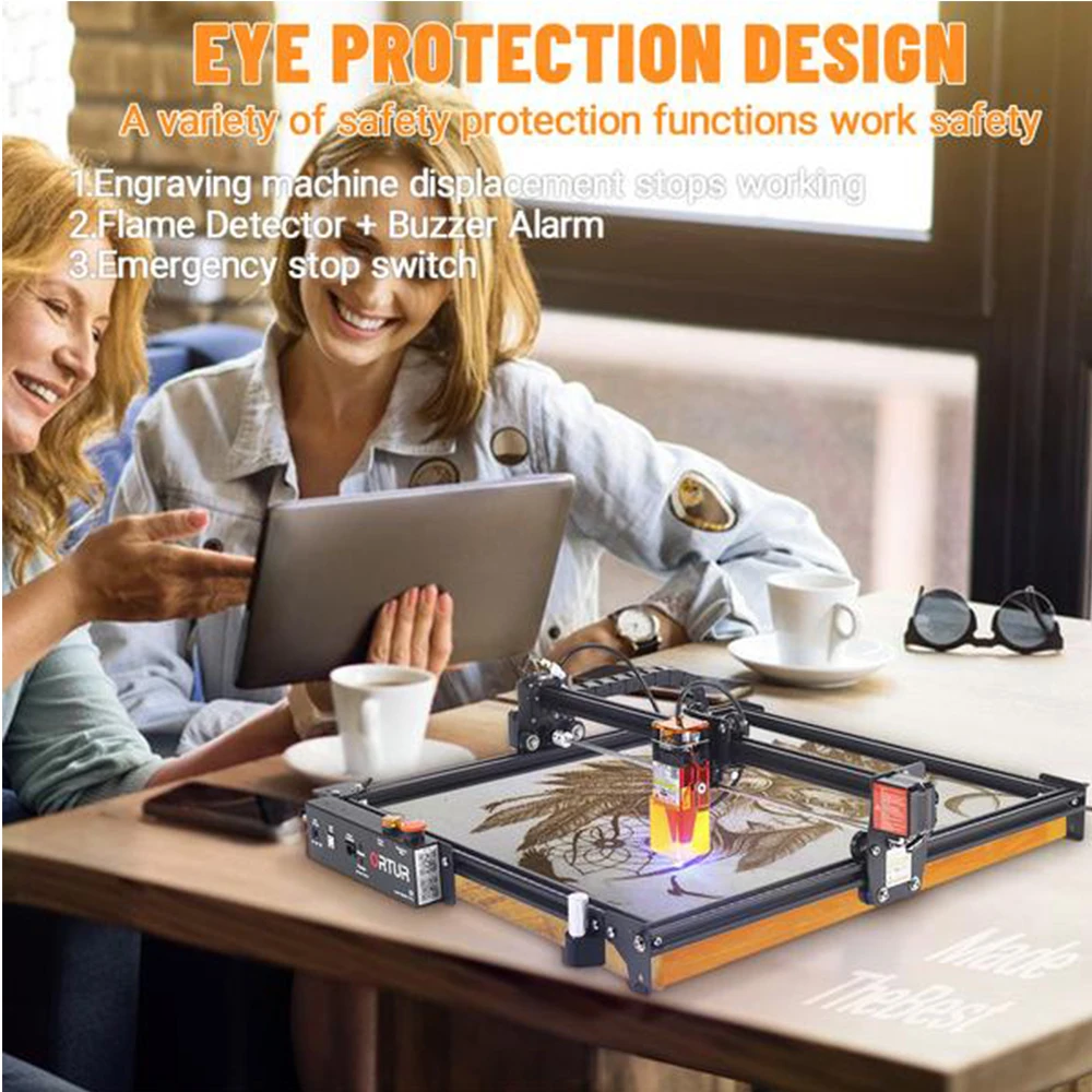 32-битная материнская плата ORTUR Laser Master 2 Pro S2 с компрессированным точечным ЧПУ