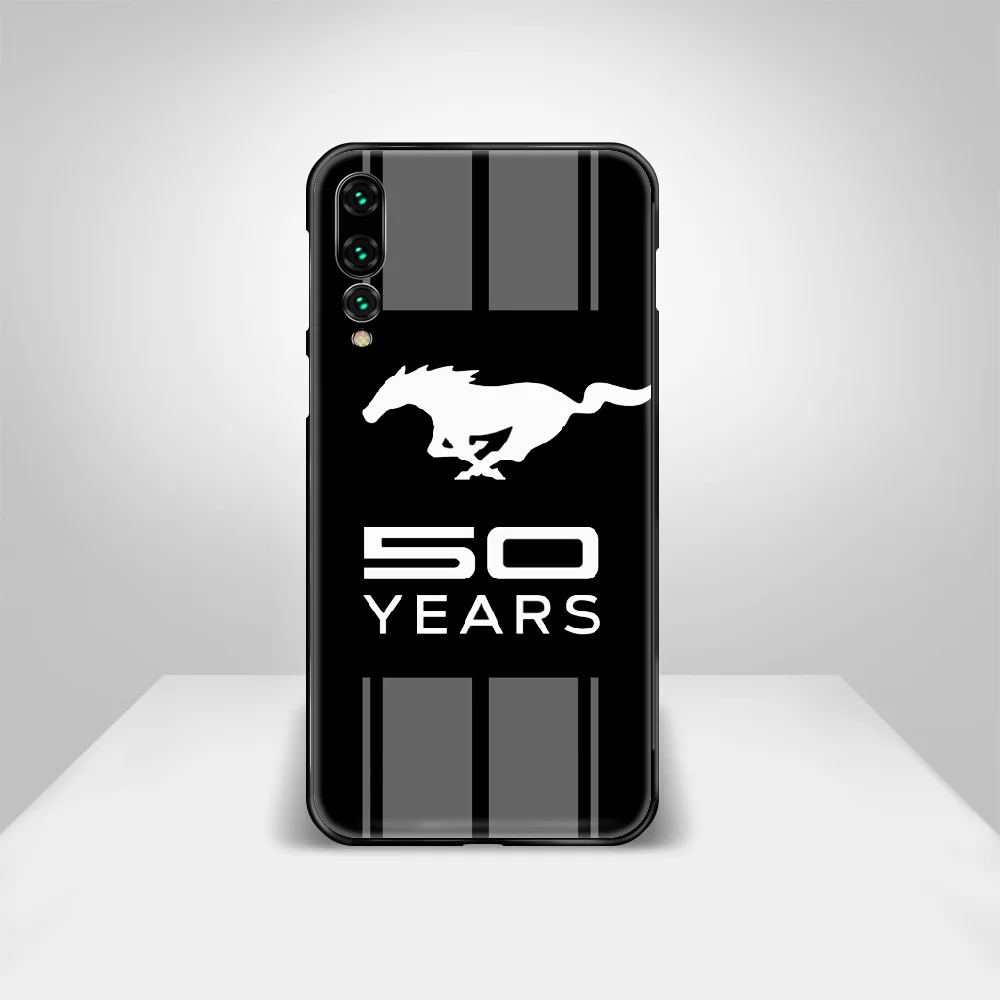 

Mustang Sports Car Phone Case Cover Hull For Huawei P8 P9 P10 P20 P30 P40 Lite Pro Plus Smart Z 2019 Black Waterproof TPU Etui