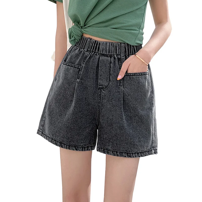 

Women's Denim Shorts Summer Plus Size Shorts Casual Fashion Black Loose Women's Summer Shorts Women High Waist Mini Streetwear