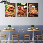 5D DIY алмазная живопись 3 шт. еда гамбургер колбаса Алмазная вышивка декорация мозаика кухня столовая Ресторан искусство