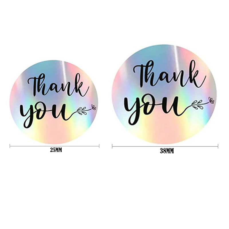 

500pcs Thank You for My Small Business Stickers Paper Thank You Label Sticker Silver Roll Adhesive Shipping Mail Labels