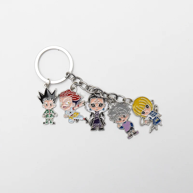 Аниме Hunter x GON Killua Kurapika Leorio Paladinight Hisoka фигурка брелок для ключей Мужские Женские