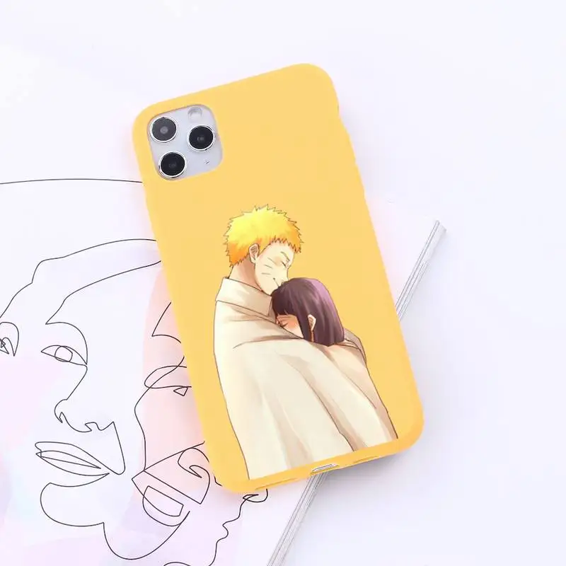 

Hyuga Hinata Naruto Japan anime Phone Case Candy Color for iPhone 6 7 8 11 12 s mini pro X XS XR MAX Plus