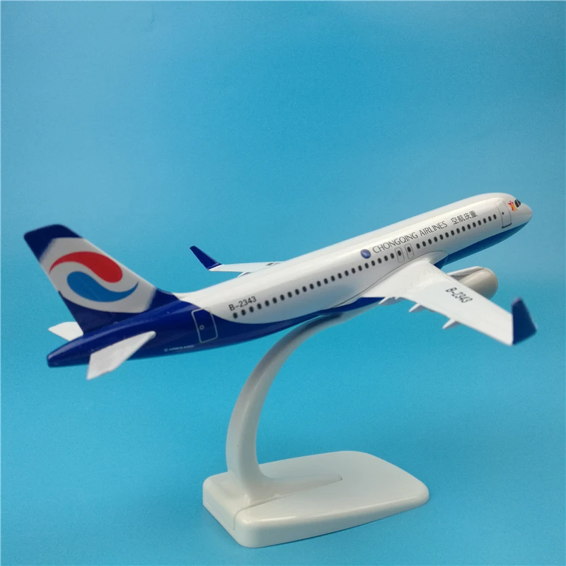 20 см Чунцин авиакомпаний A320 Моделирование Статический твердая металлическая