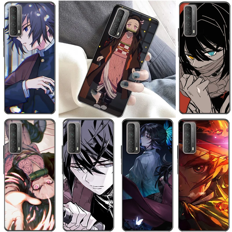

Demon Slayer Kimetsu No Yaiba Kamado Nezuko Agatsuma Zenitsu Kamado Tanjirou Phone Case For Huawei P Smart 2021 2019 Z Cases