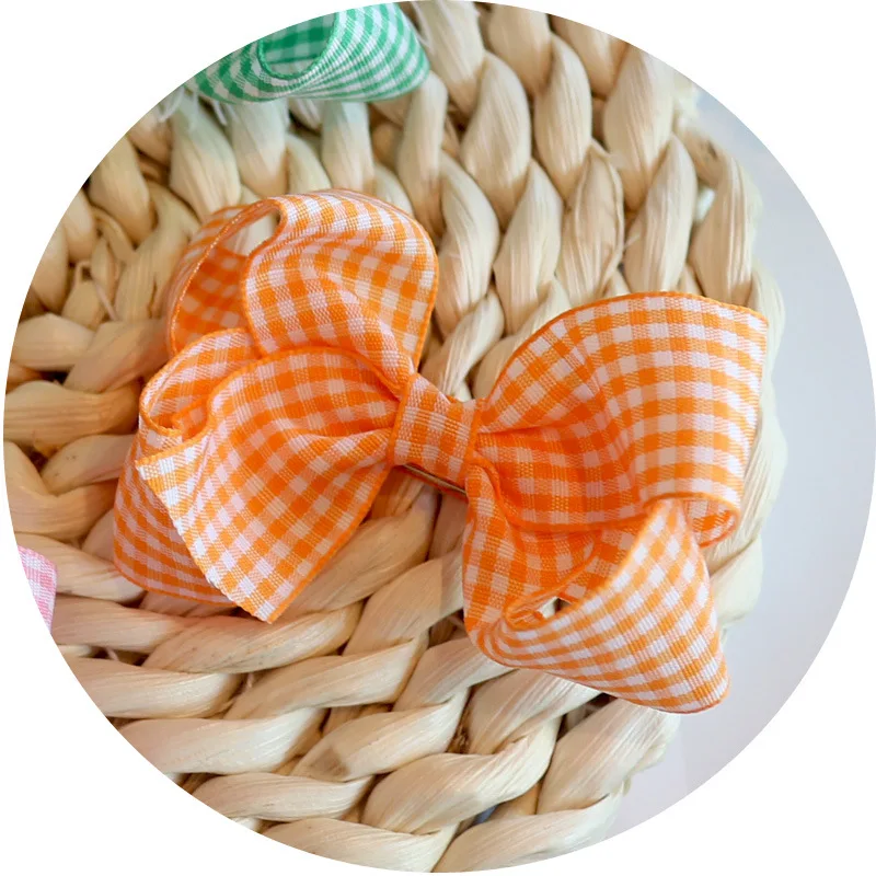 Лидер продаж комплект из 2 предметов 3 1 дюймов в мелкую клетку ленты бант для