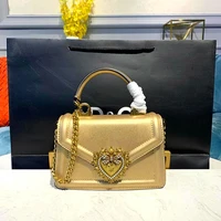 high quality genuine cow leather luxury gold heart handbags women bags famous designer shoulder bag crossbody bag lady totes bag
