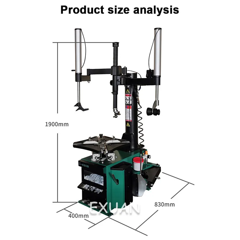 24 inch Left and Right Double Jib Car Tire Changer / Explosion-proof Rake Machine Automatic Balance |