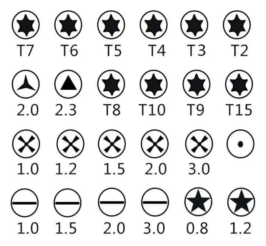 Набор Магнитных отверток Torx Phillips прецизионный кожаный чехол-книжка 25 в 1 для