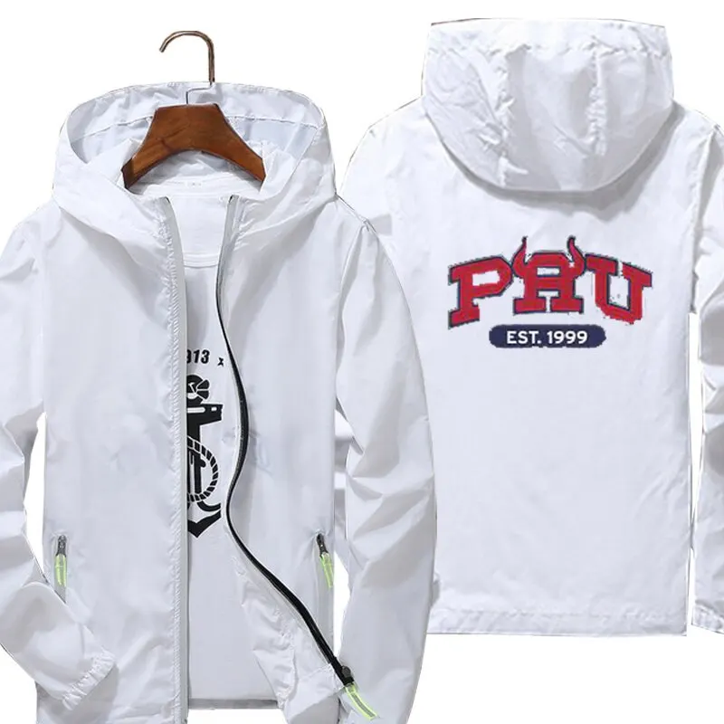 

2021 Men's windbreaker bryce hall est printing indbreak jacket Reflective Skin Sun Spring Autumn parkas