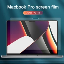 Suitable for laptop 2021 new macbook Pro 14 16 A2485 A2442 anti blue light+ HD tempered glass laptop screen protector film matte
