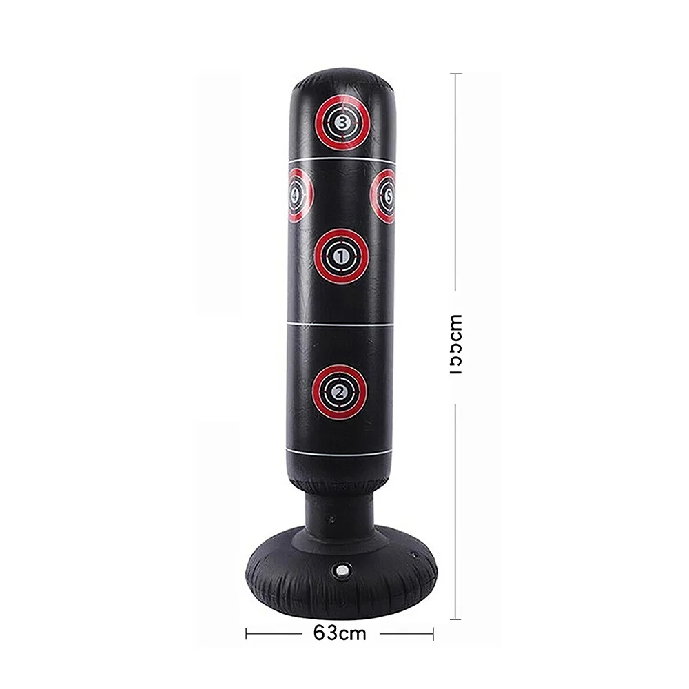 

1.6M New Inflatable Stress Punching Tower Bag Boxing Pillar Tumbler Fight Column Punching Bag Fitness Tool High Quality Durable