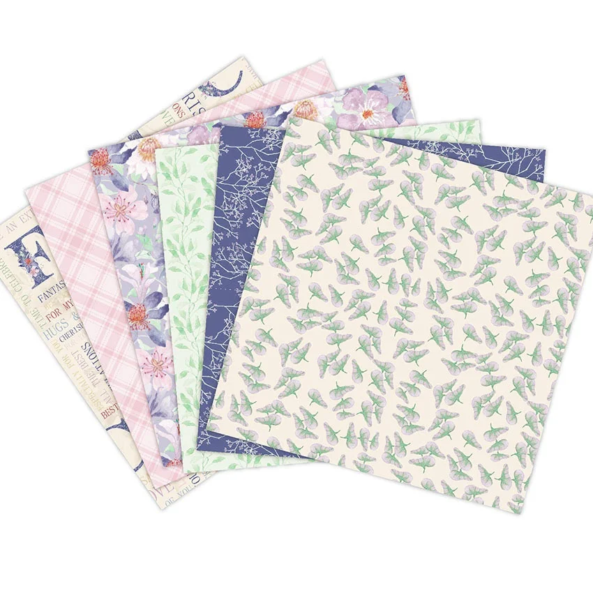 24 листа цветочный сад крафт бумажные колодки режущие штампы искусство фон для