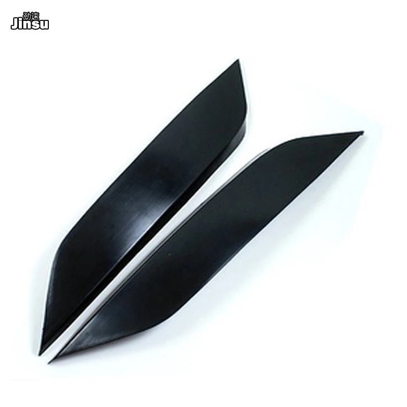 Волокно стекло матовый черный праймер фары Брови Веки автомобильные наклейки