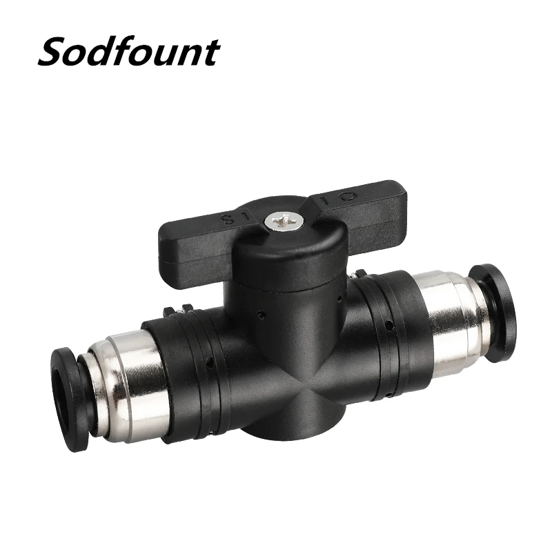 Пневматический вставной быстроразъемный клапан BUC ручной шаровой ограничитель