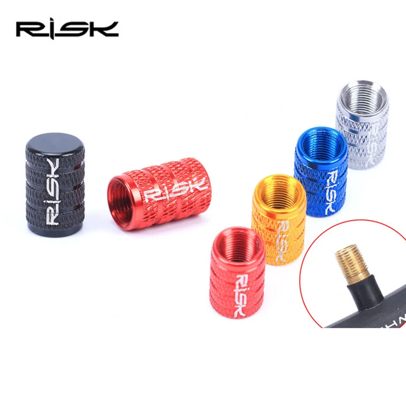 10 шт. RISK Bike Presta Schrader колпачки для клапанов MTB дорожный велосипед покрытые шинами французские американские Пылезащитная защита шин 7 цветов