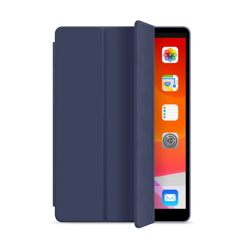 Смарт-чехол Trifold для iPad 10,2 дюймов 7-го поколения, легкий Чехол-подставка для iPad 10,2 дюйма - Цвет: Navy