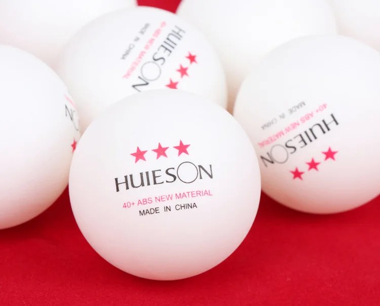 100pcs/Pack Huieson 3 Stars Table Tennis Ball 40+ ABS New Material 2.8g Trainning Ping Pong Balls Students Table Tennis Balls