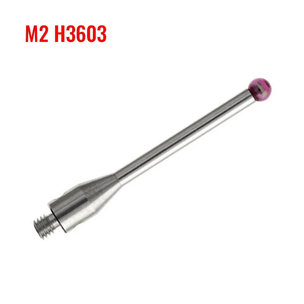 CMM Stylus for CNC Touch Probe 3 mm Stainless Steel ruby tip M2 