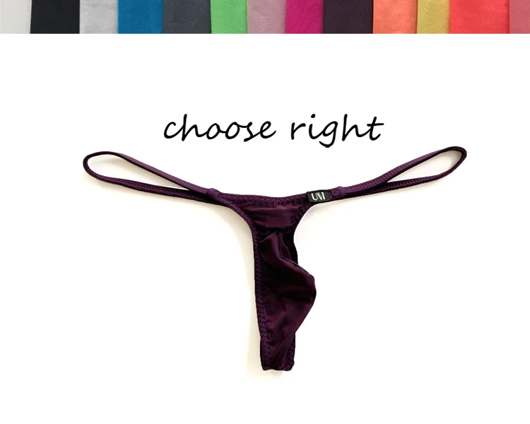

000856 mens sexy cool silk thongs mini underwear