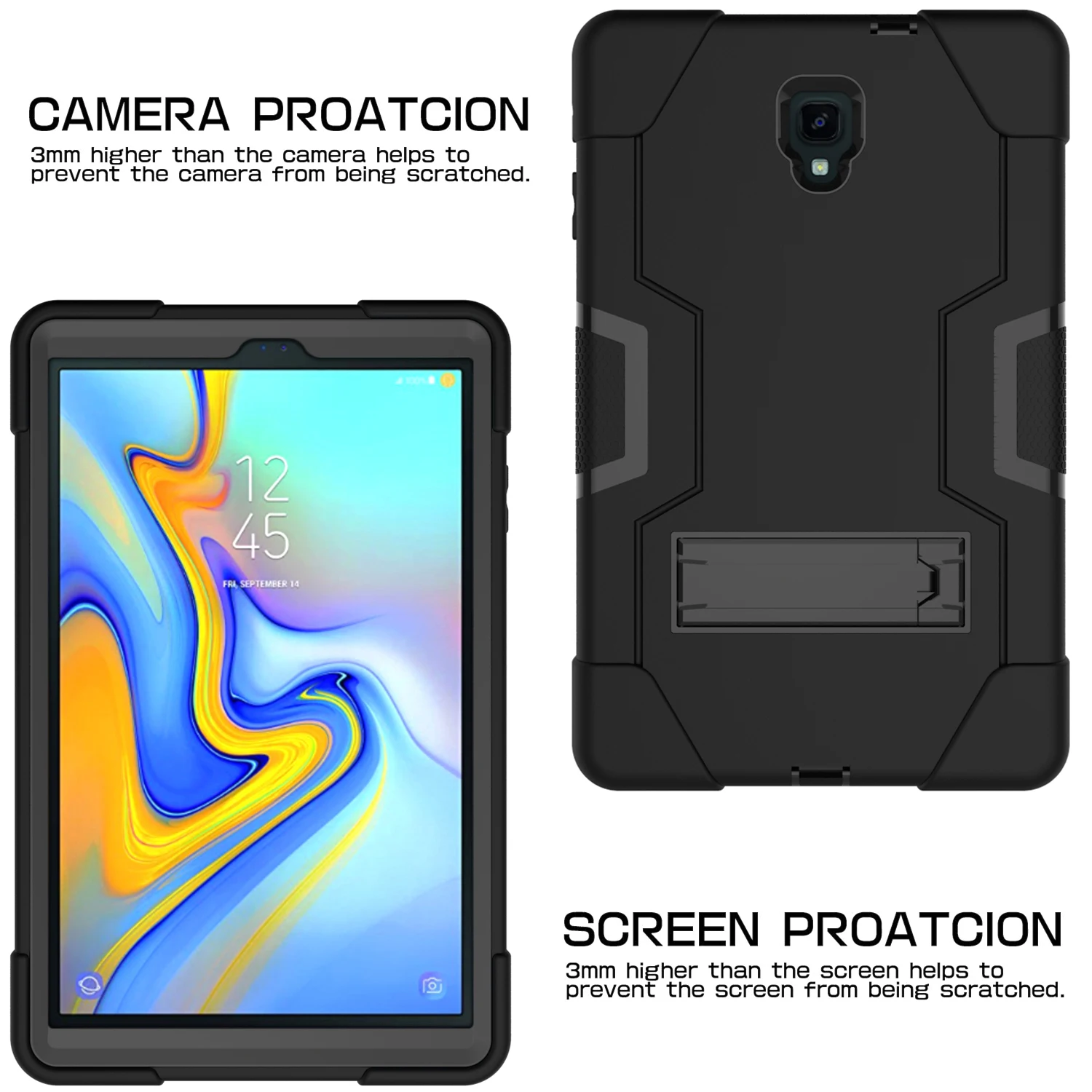 Для samsung Galaxy Tab A 10,5 чехол детский силиконовый SM T590 T595 Чехол ударопрочный чехол-подставка для samsung Tab A 10. 5 T597 чехлы