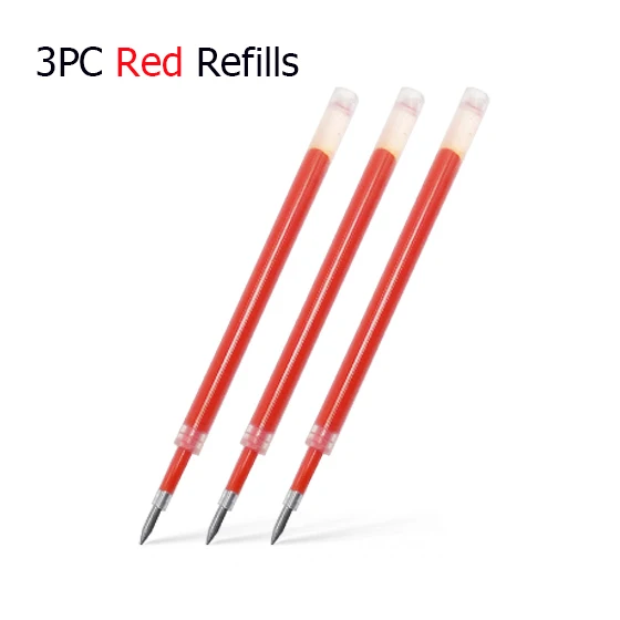 3 PCS Red Refill Xiaomi Mijia, ручка-знак, 9,5 мм, прочные ручки для подписи, японские чернила, Premec, гладкая, PREMEC, Швейцария, черный, заправка, MiKuni - Цвет: 3 PCS Red Refill