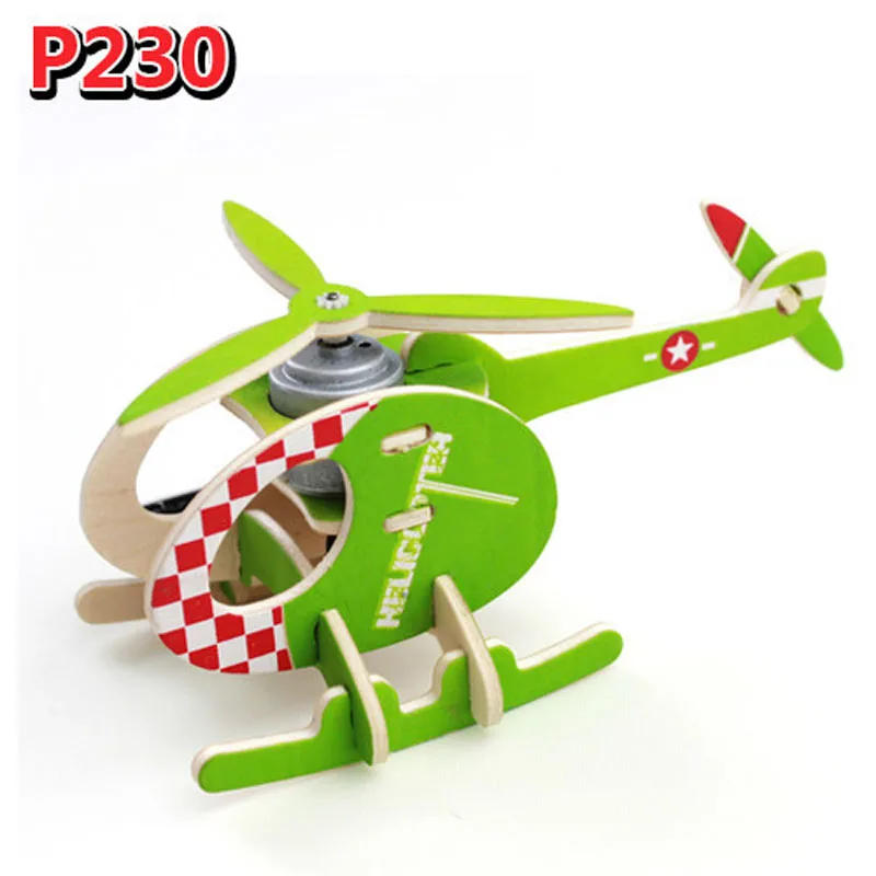 Solar Energy DIY Kit Aircraft Wooden Plane Model Educational Toys for Child's Gifts | Игрушки и хобби