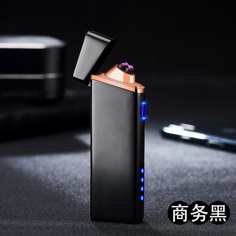Отпечаток пальца курительная электрическая зажигалка с гнездом usb двойная дуга плазма перезаряжаемая металлическая сигаретная Зажигалка сигара 2 дуги Зажигалка труба свеча