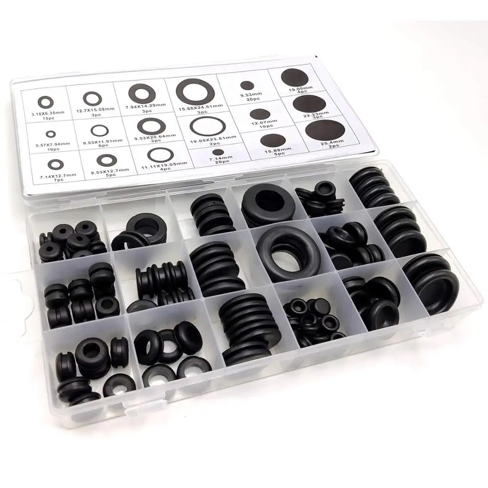 125 шт. набор уплотнительных колец для проводов|Кольцевые стропы| |