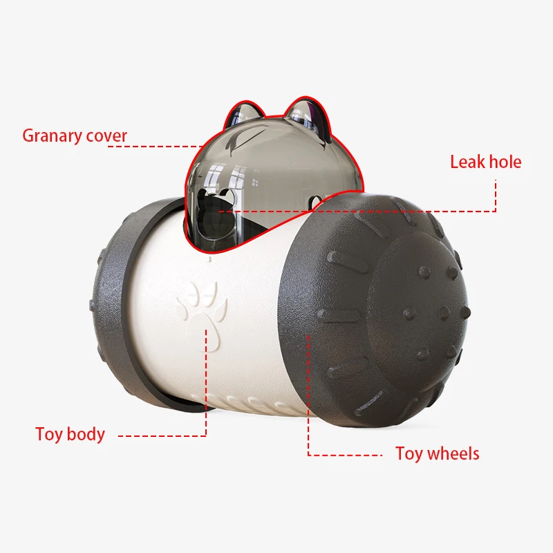 

Tumbler Pets Toys Dog Cat Leaking Food Ball Educational Interactive Toys Swing Bear Slow Food Ball Dog Playing Eating Toys