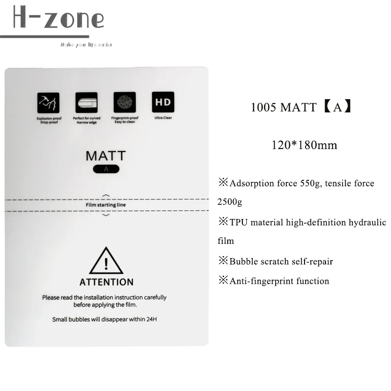 50pcs hd hydraulic film for mobile phone front screen back cover protector ultra thin for s760 mechanic cutting machine free global shipping