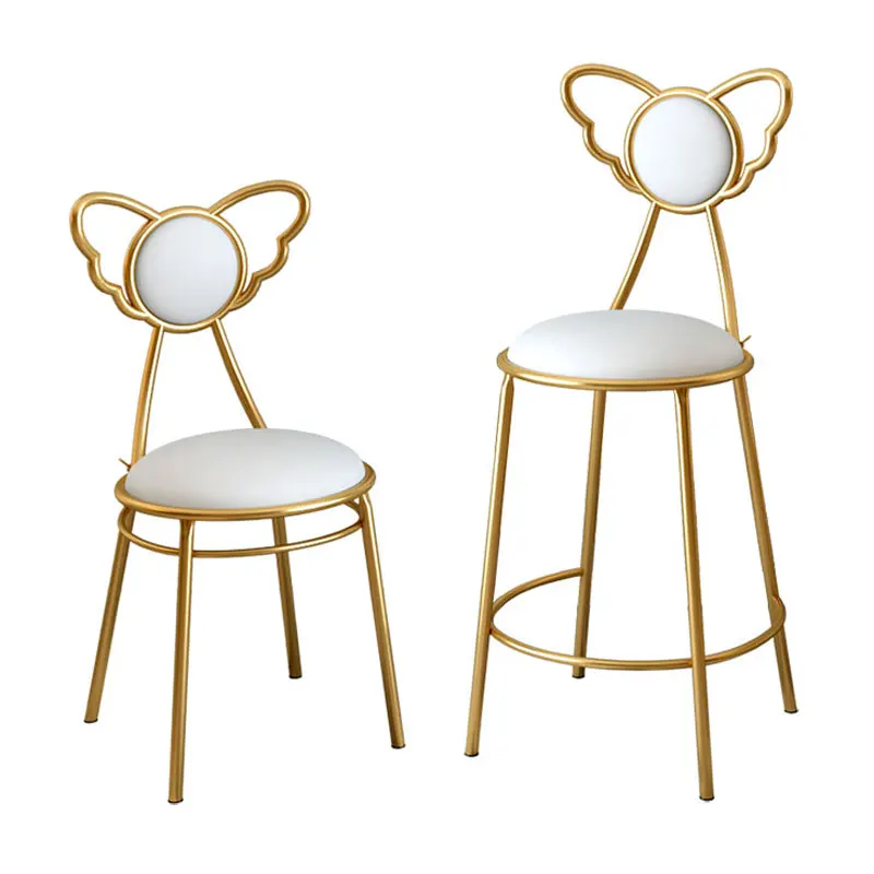 Кресло в скандинавском стиле с крыльями ангела простой металлический стул