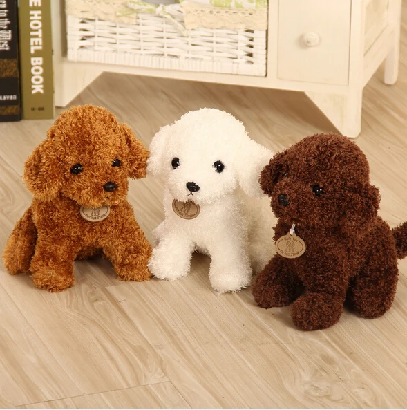 

20CM Animals Simulation Teddy Dog Lady Stuffed Toys Dolls