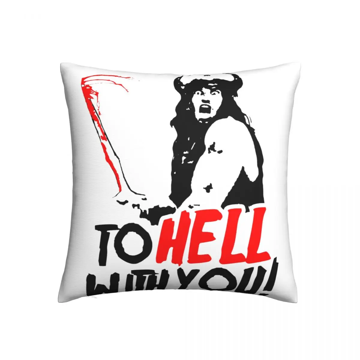 

Чехол для подушки Manowar к HELL with you, Конан, варвар, весенний Роскошный чехол для подушки, чехол из полиэстера на молнии для спальни
