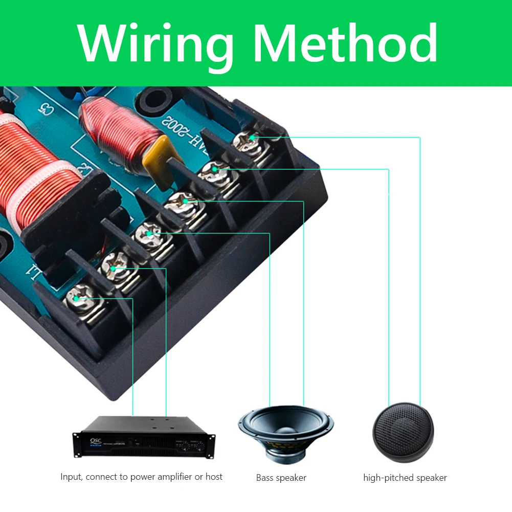 WEAH-2002 120 Вт 2-полосный кроссоверный спикер делитель частоты сделай сам