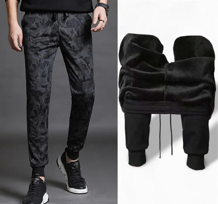 2020 Зимние флисовые брюки мужские толстые спортивные плюшевые Модные джоггеры
