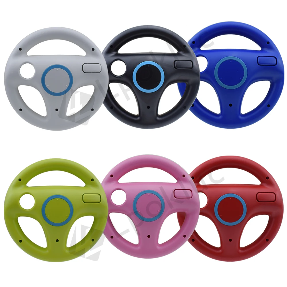 2pcs Mulit-colors Mario Kart Racing Wheel Games Steering Wheel for Wii Remote Game Controller