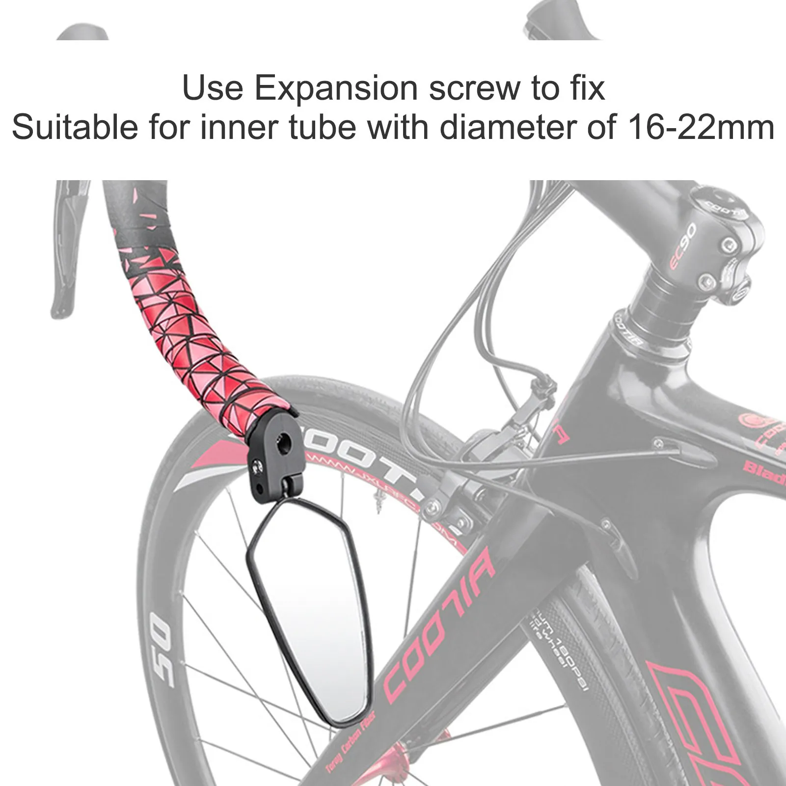 

Bicycle Rearview Mirror Bike Handlebar Inverted Mirror Adjustable Foldable Mirror Mountain Bike Bicycle Accessories