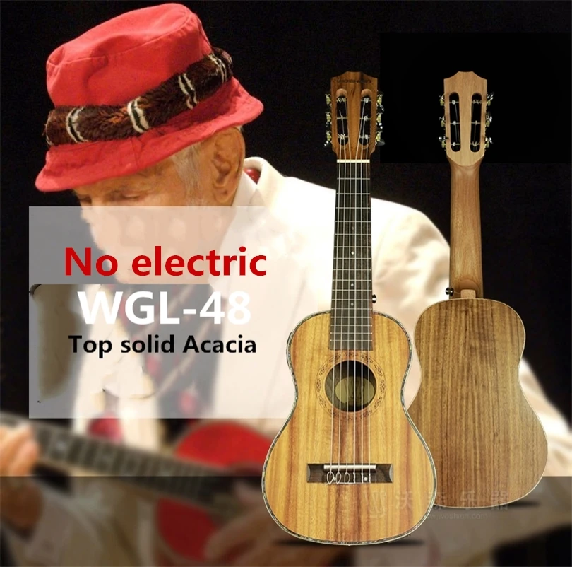 Топовая акустическая электрическая Guitalele Guilele 28 в мини-гитара 6 струн укулеле гитара ra красное дерево Акация ель Sapele