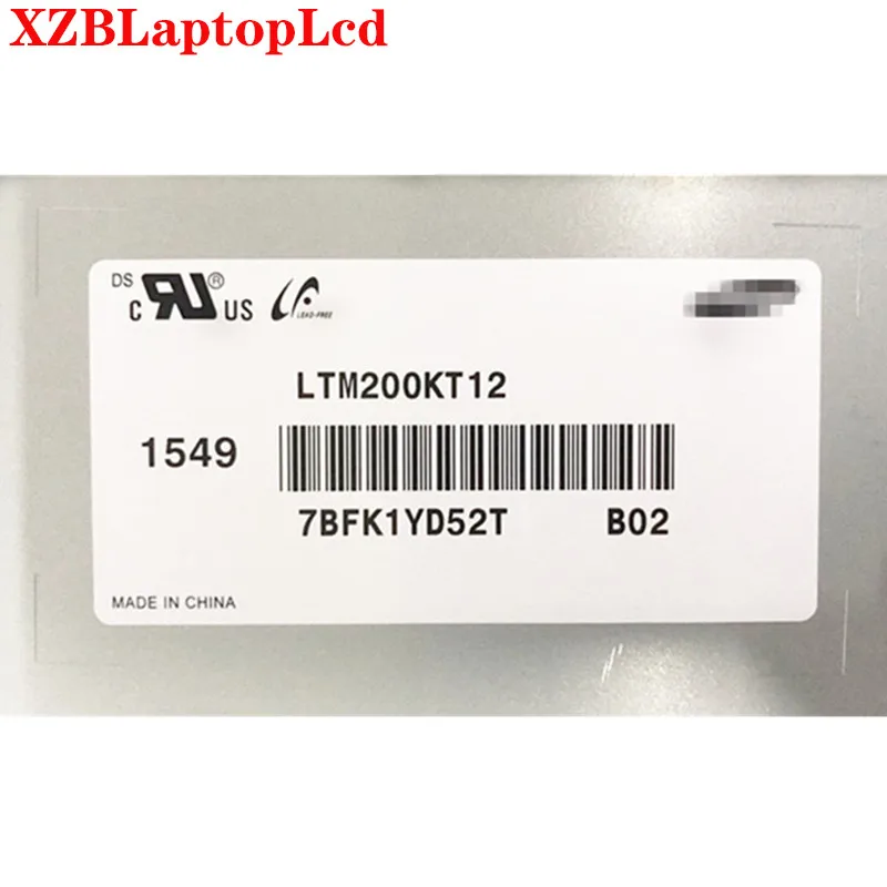 100% Новый оригинальный LTM200KT10 LTM200KT12 новый 20 0 дюймов 1600x900 LVDS 30pin 72% NTSC 250 cd/м² 60 Гц 1000:1