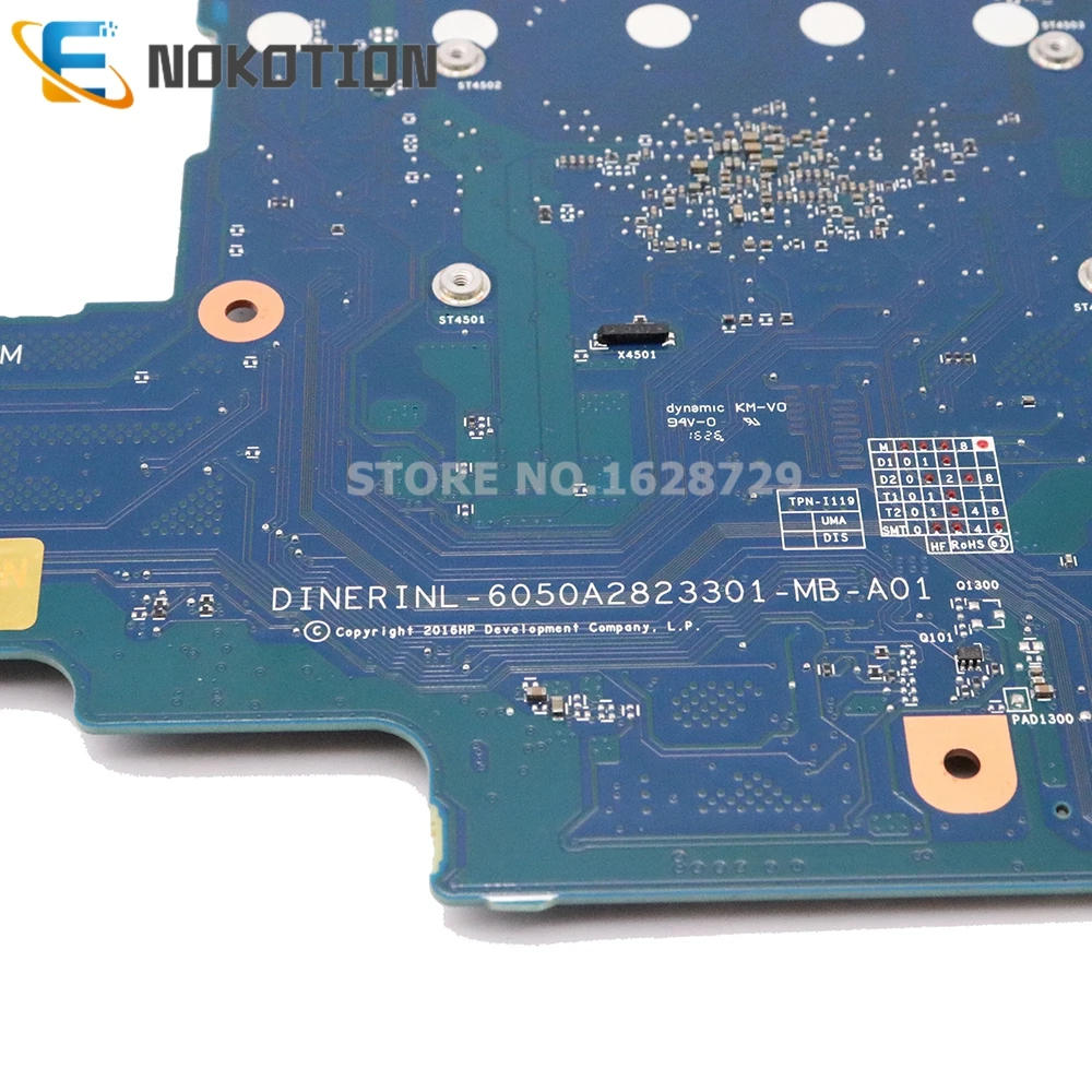 NOKOTION 858040-001 858040-501 Материнская плата для HP 14-AM ноутбука 6050A2823301-MB-A01 SR2KN N3060 CPU DDR3