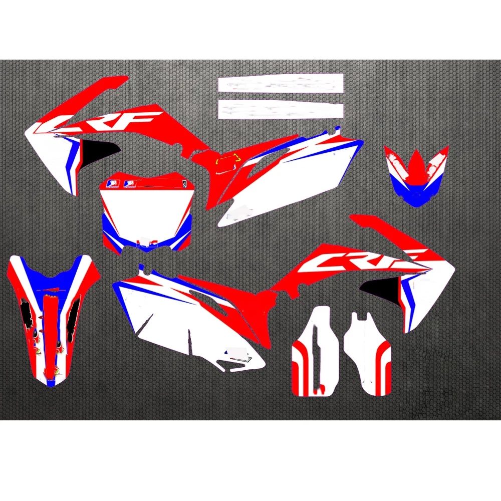 Для Honda CRF250 CRF 250 2010 2011 2012 CRF450 2013 450-2009 полностью графические наклейки сделай сам
