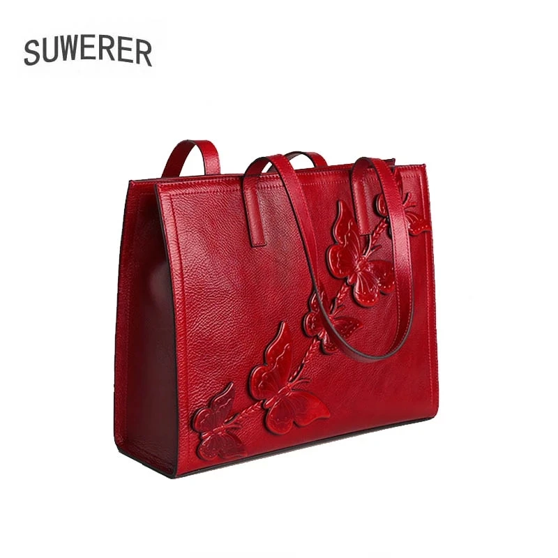 

New Women Genuine Leather Shoulder Bag Butterfly Fashion Luxury Handbags Women Bags Designer Famous Brand Quality Women Handbag