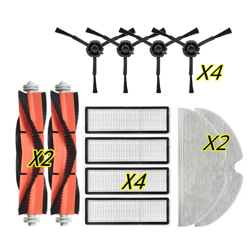 

For Xiaomi Mi Robot Vacuum-Mop 2 Pro+ Robotic Cleaner STYTJ02ZHM Accessories Main Roller Side Brush Hepa Filter Mop Rag Parts