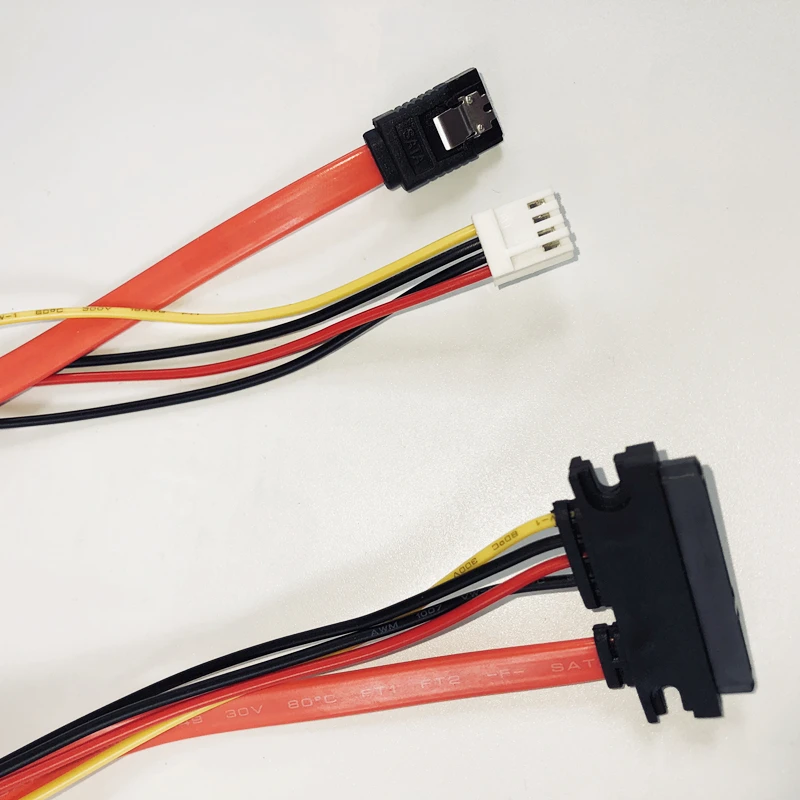 Дисковод SATA 7 + 15 контактов на небольшой 4 контакта 2 54 мм HDD с шрапнелью 22 кабель