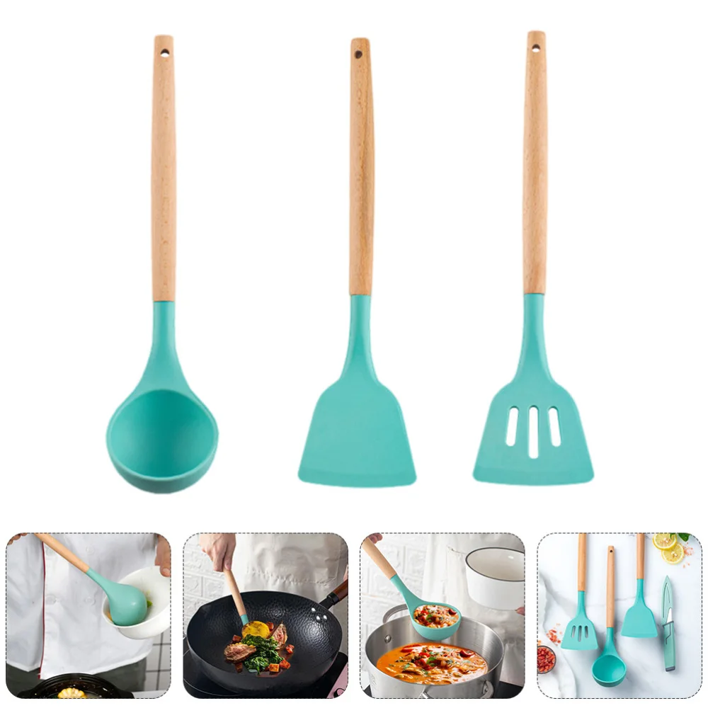 1 набор силиконовых кухонных принадлежностей (зеленый) | Дом и сад