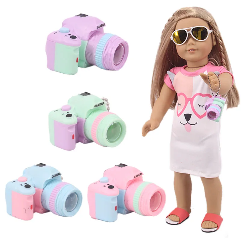 1 pcs mini camera phone computer doll toy for 18 inch american doll 43 cm new born baby items doll accessories for girls gift free global shipping