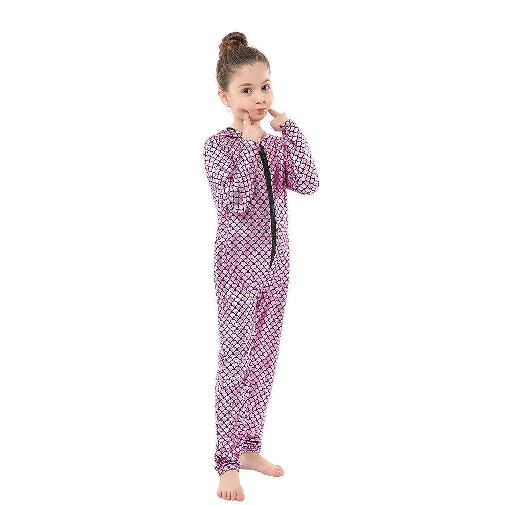 Детский костюм русалки из искусственной лайкры боди латекса эластичное на