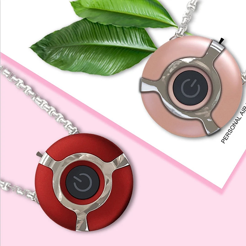 

2 Pcs Hanging Neck Purifier, Stylish Personal Wearable Necklace Portable Negative Ion Air Purifier