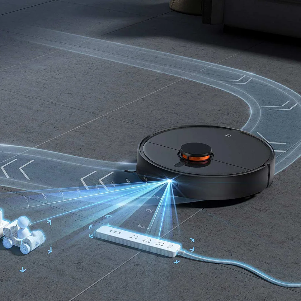 Xiaomi Mijia Robot Vacuum-Mop Dirt Disposal 3000Pa Suction/APP Control/Smart Self-charging 4-in-1 Vacuum Cleaner 4L Dust Bag |